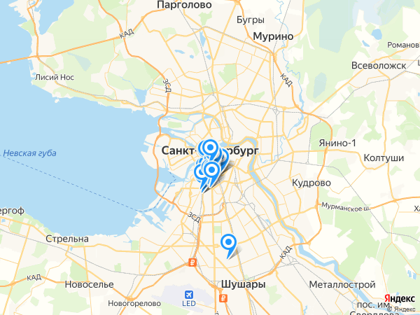 Компании на карте