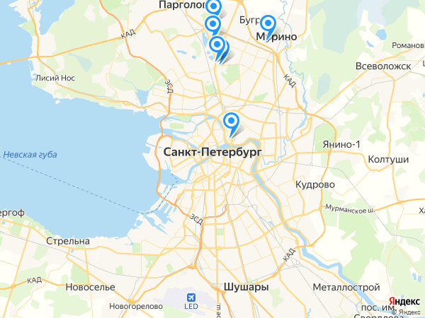 Компании на карте