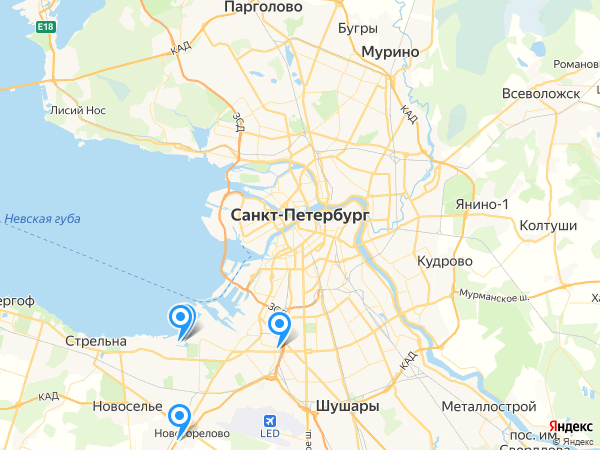 Компании на карте