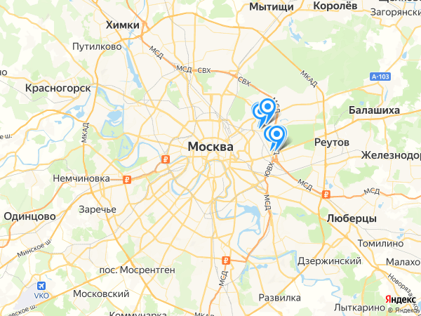Компании на карте
