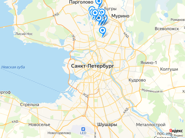 Компании на карте