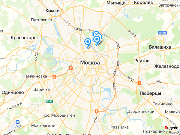Компании на карте