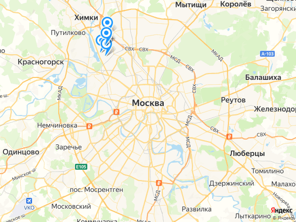 Компании на карте