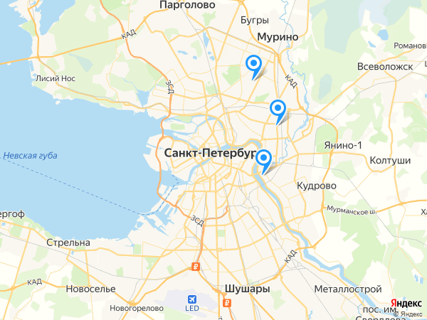 Компании на карте