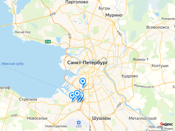 Компании на карте