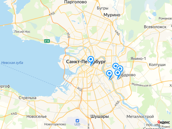 Компании на карте