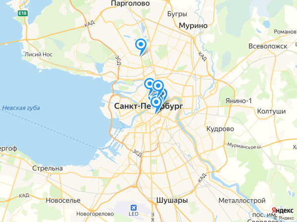 Компании на карте