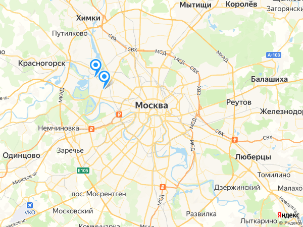 Компании на карте