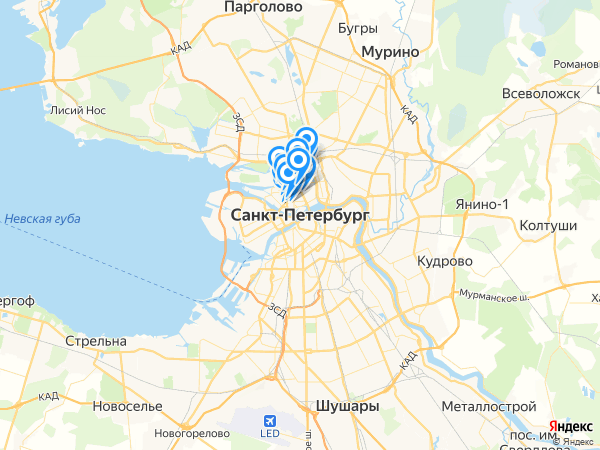 Компании на карте