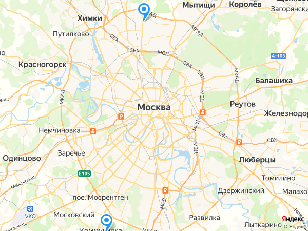 Компании на карте