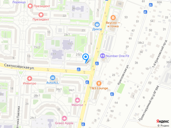 Стоматологическая клиника ДЕНТАЛЦЕНТР на карте