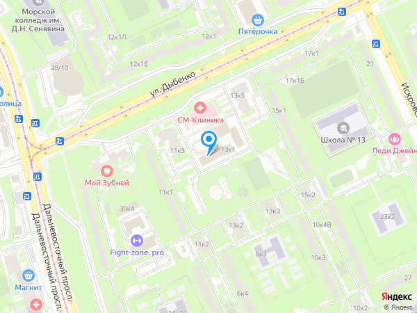 Стоматология ОДИС+ на карте