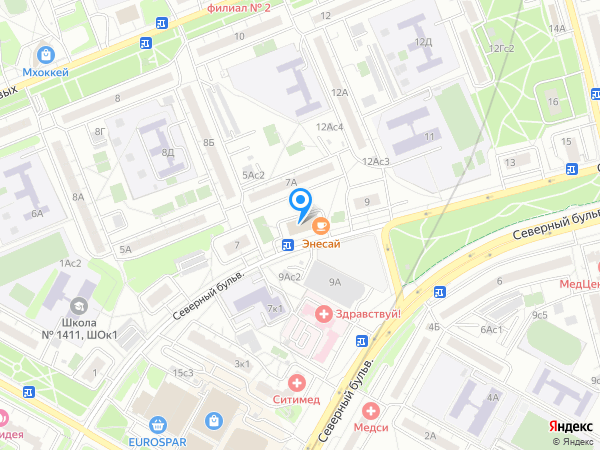 Стоматология ДЕНТАЛ МЕДИКАЛ ЦЕНТР на карте