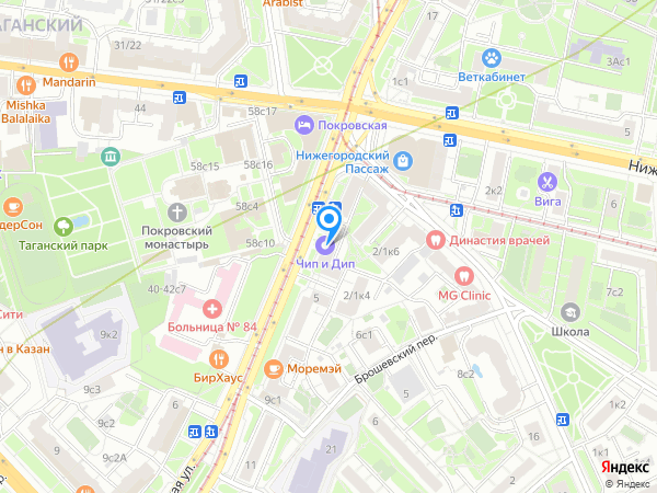 на Абельмановской на карте