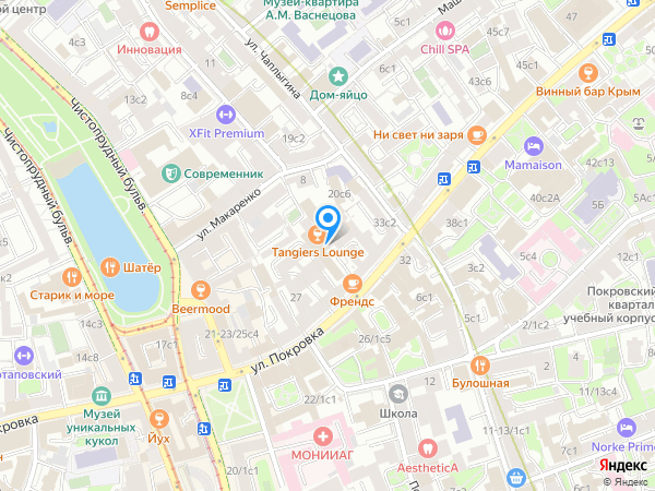 Клиника на Покровке на карте