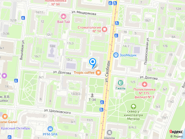 Винцера на карте