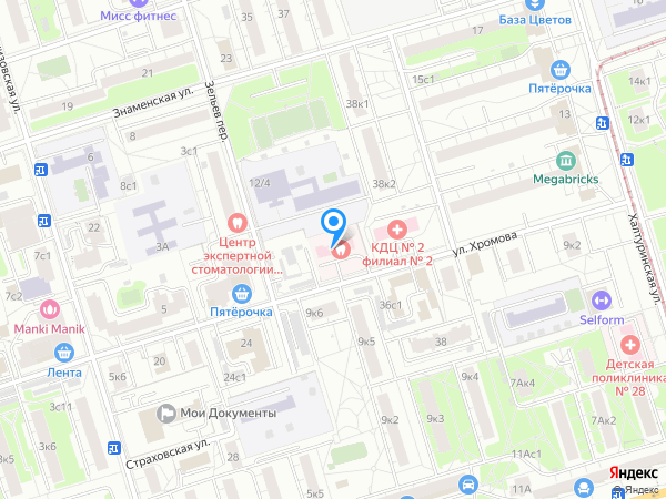 СТОМАТОЛОГИЧЕСКАЯ ПОЛИКЛИНИКА №56 ДЕПАРТАМЕНТА ЗДРАВООХРАНЕНИЯ МОСКВЫ на карте