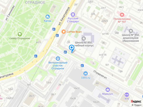 Стоматологический кабинет ЛЕЙКОДЕНТ на карте