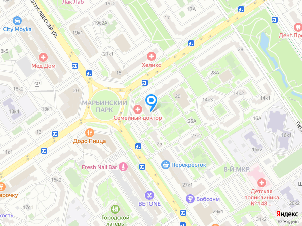 Стоматология DENTOWN на карте