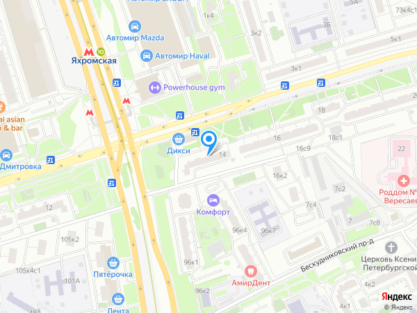 Претти на карте