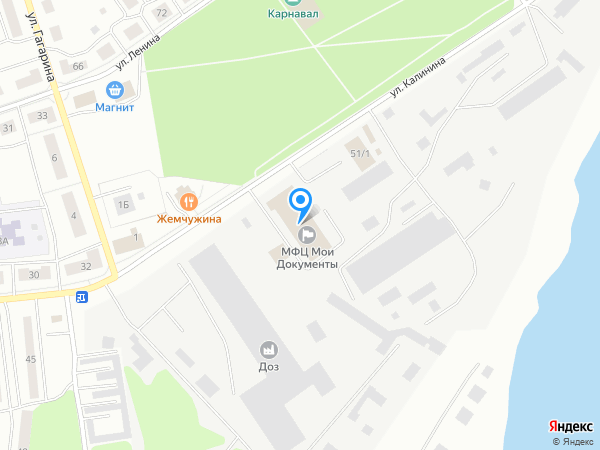 ЗУБР по адресу г. Приозерск, ул. Калинина, д.51 на карте