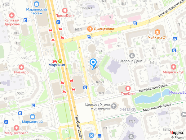 Стоматология ДЕНТОС на карте