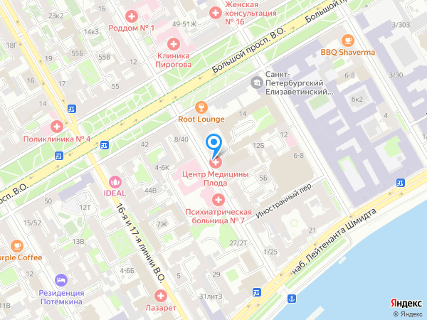 Медика на карте