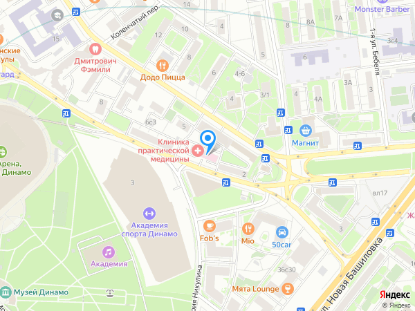 Синомед на карте