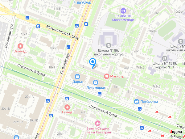 Стоматология ТРИСТОМ (МАГИСТР) на карте
