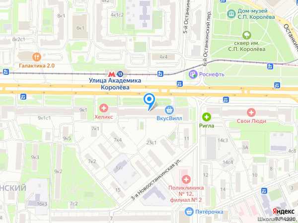 Орлана XXI на карте