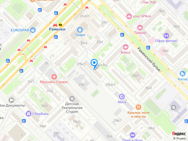 Интрамед на карте
