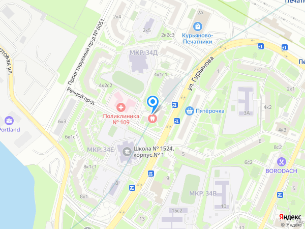 Медицинская клиника Здравия на карте
