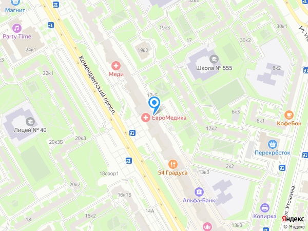 ЕвроМедика на карте