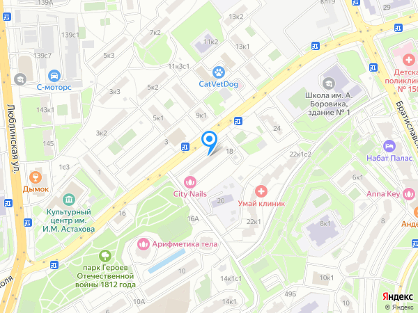Стоматология ДАНТИСТ на карте