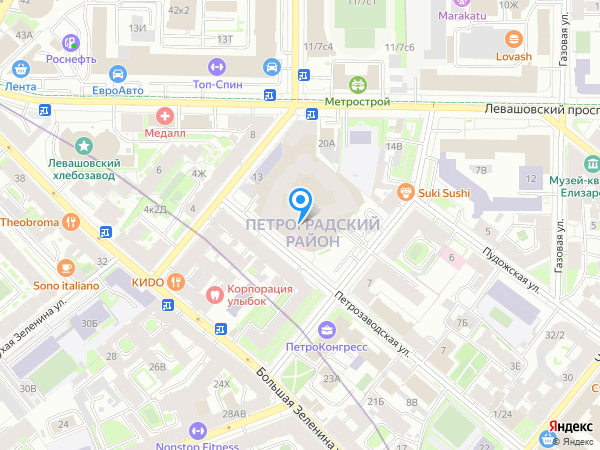 АН Квадрат на карте