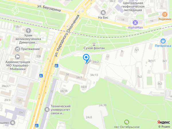 Молоток на карте