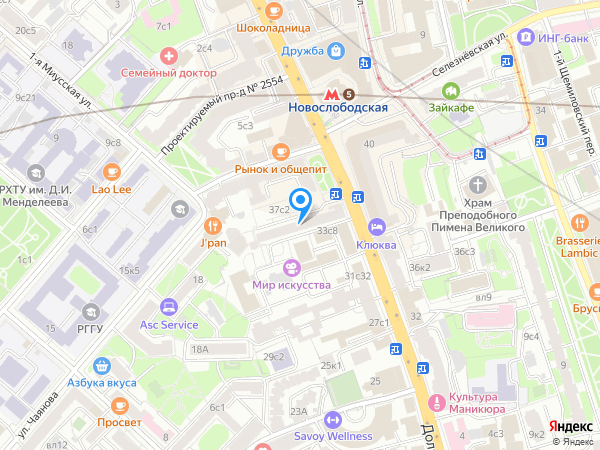 ИНТЕРВЕРТ на карте