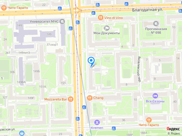 Clean Clinic по адресу Московский проспект, д 184 на карте
