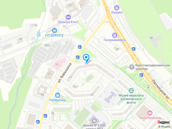 Пятая Авеню на карте