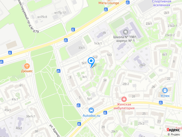 Стоматология ОРДЕНТ на карте