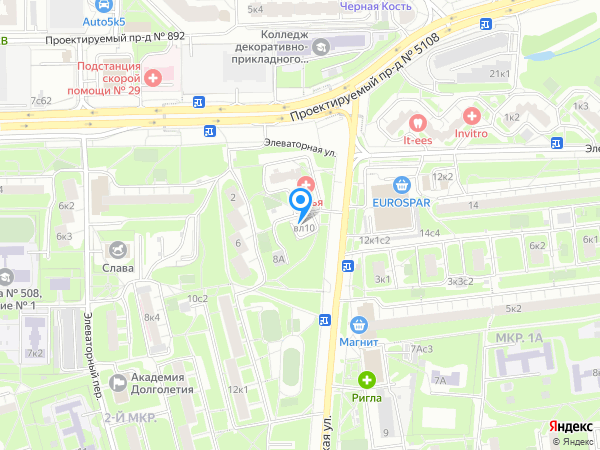 Гелиоса на карте