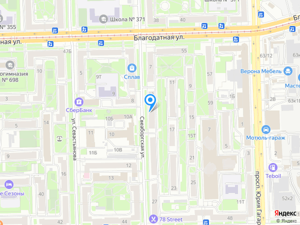 Ювента на карте