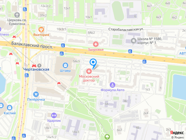 Стоматологический центр МОСКОВСКИЙ ДОКТОР на карте