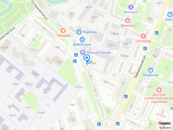 Стоматология НА ОСТАШКОВСКОЙ на карте