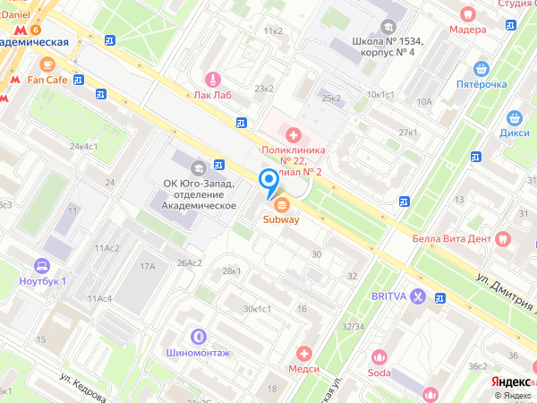 Стоматология EMAS CLINIC (ранее АСТРА-МЕД) на карте