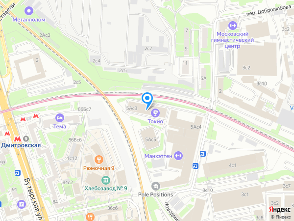 Московская Реконструкция на карте