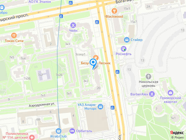 Hair bar на карте