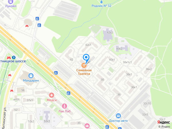 Люмьер в Митино на карте