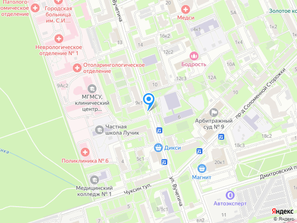 Стоматологический Комплекс Московского Государственного Медико-стоматологического Университета (мгмсу) на карте