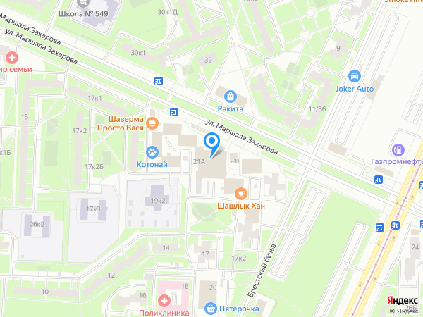 Стоматология РАВАС на карте